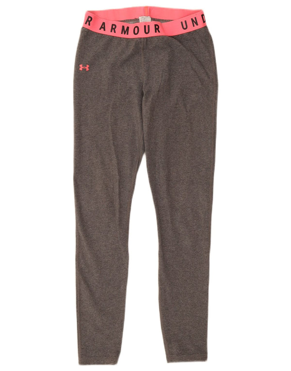 Under Armour Leggings gráficos para mujer UK 4 XS Gris Colorblock
