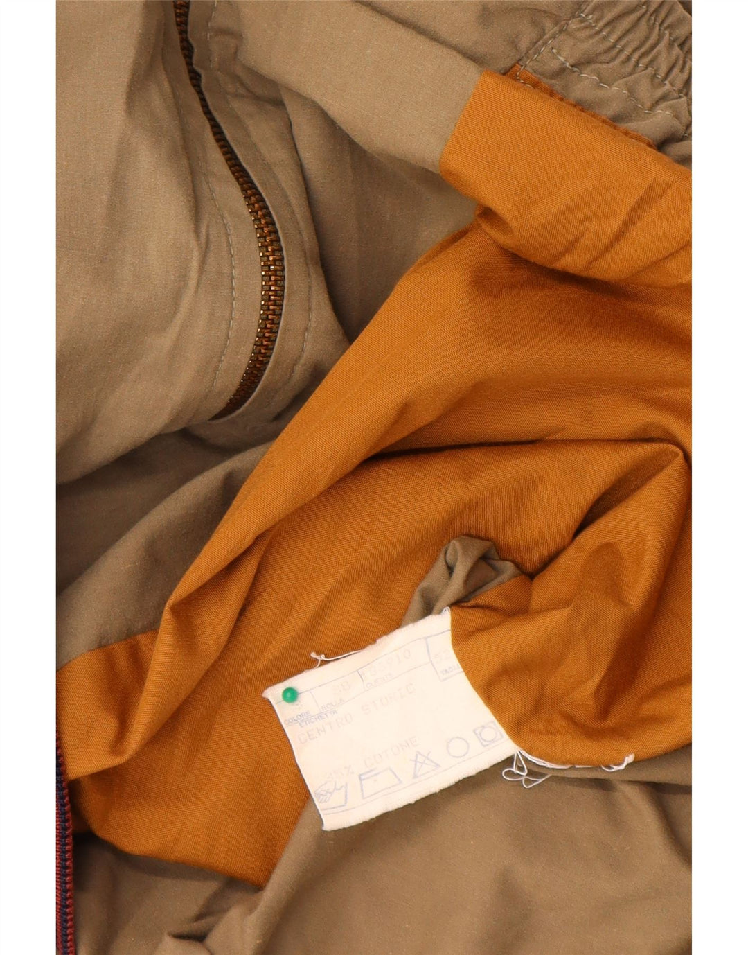 Chaqueta bomber vintage para hombre IT 52 XL Algodón beige