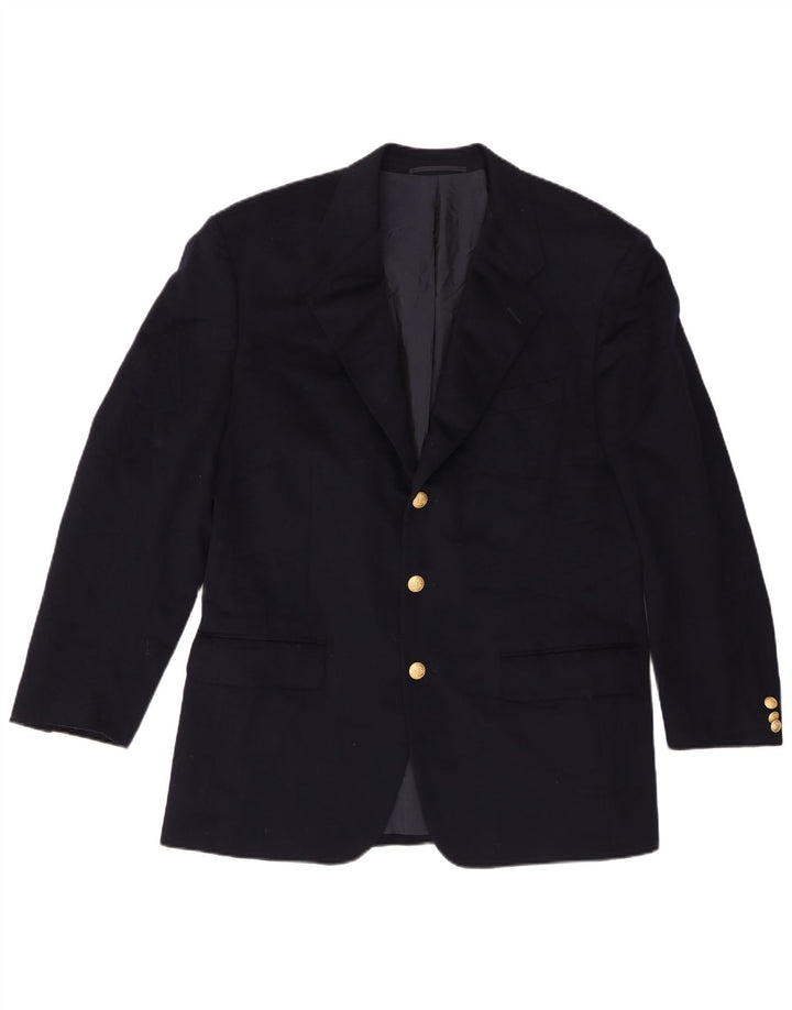 Cantarelli Chaqueta tipo blazer de 3 botones para hombre IT 52 XL Lana azul marino