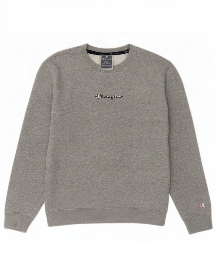 Champion Sudadera Para Hombre Jersey Pequeño De Algodón Moteado Gris