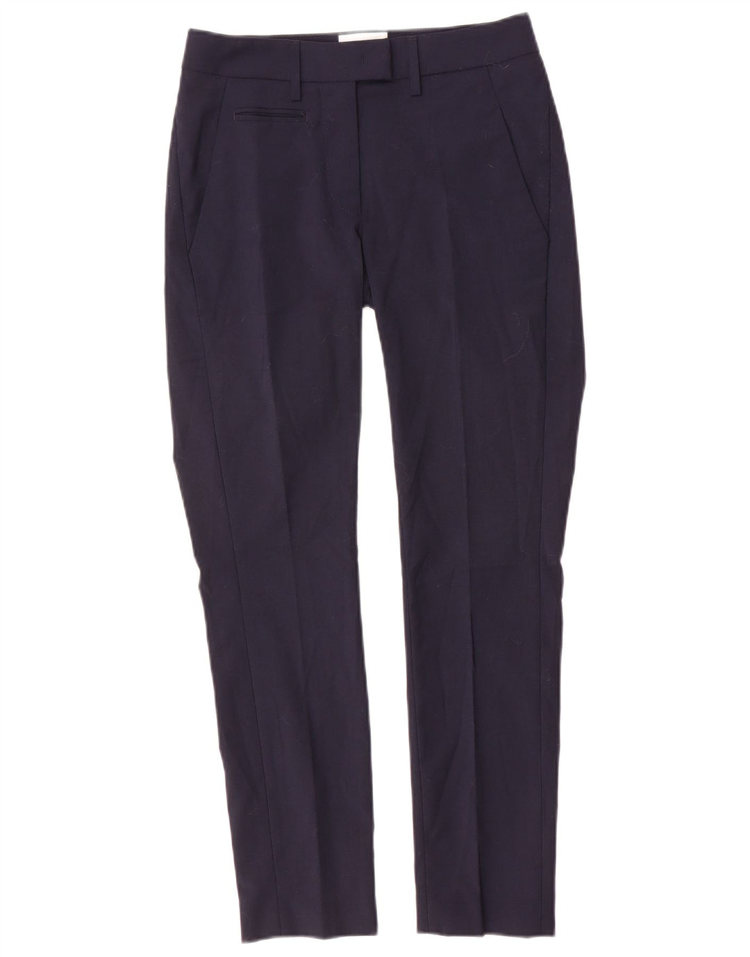 Pantalón De Traje Slim Dondup Mujer W25 L27 Poliéster Azul Marino