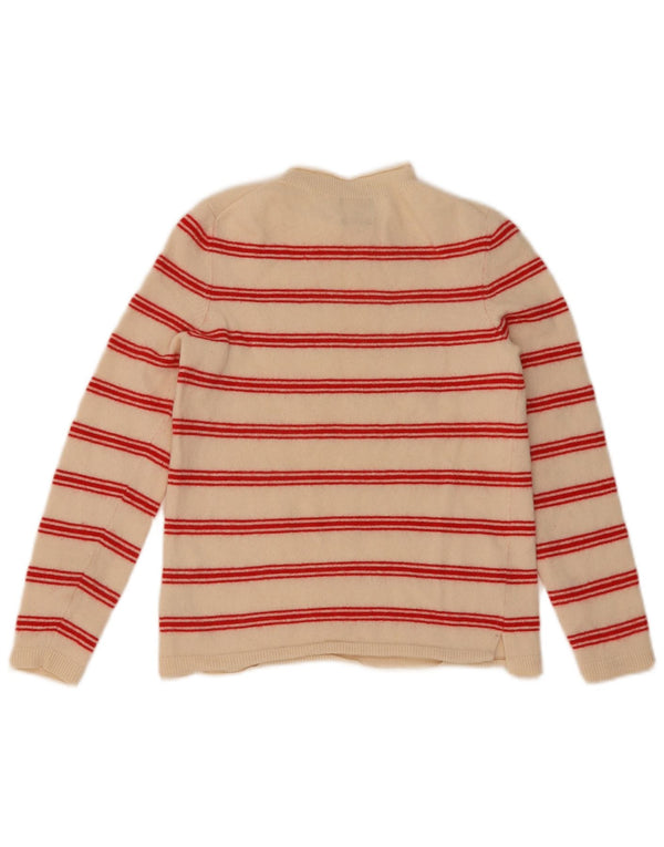Massimo Dutti Jersey Niñas Cuello Redondo 9-10 Años Small Blanco Roto