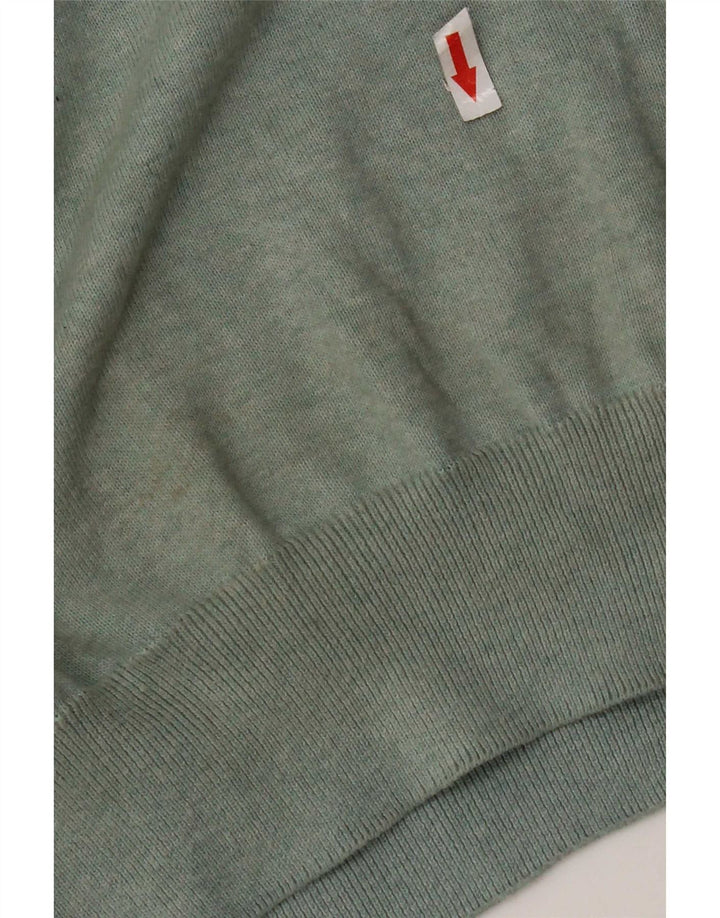 Marks & Spencer Jersey con cuello barco para hombre de algodón verde medio
