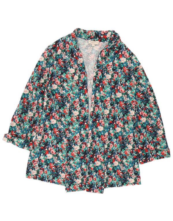 MONSOON Chaqueta tipo blazer abierta para mujer UK 40 Mediana Multicolor Floral