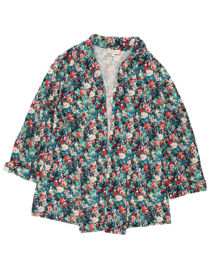 MONSOON Chaqueta tipo blazer abierta para mujer UK 40 Mediana Multicolor Floral