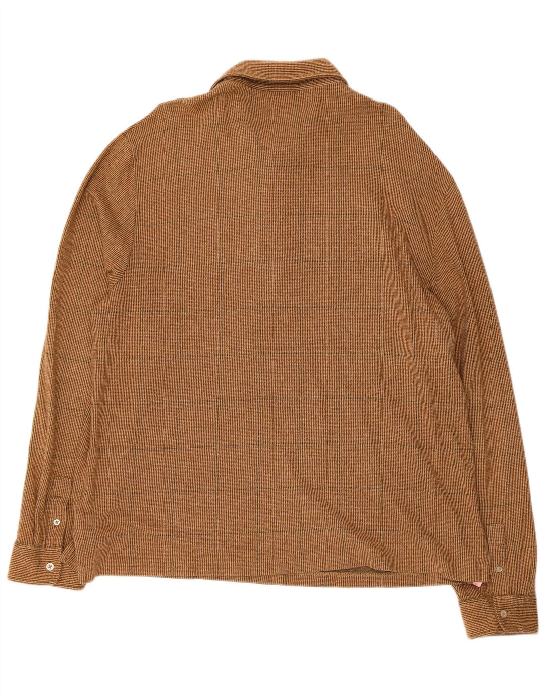 POLO RALPH LAUREN Camisa de franela tipo jersey para hombre XL Algodón a cuadros marrón