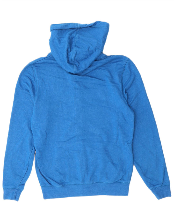 JACK WILLS Salcombe Devon Classic Fit Zip Sudadera con capucha para hombre, talla pequeña, color azul