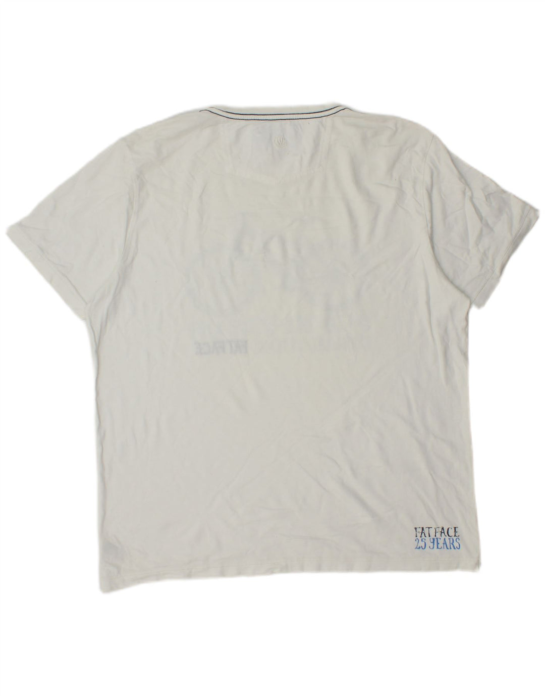 Camiseta gráfica para hombre Fat Face Top grande de algodón blanco