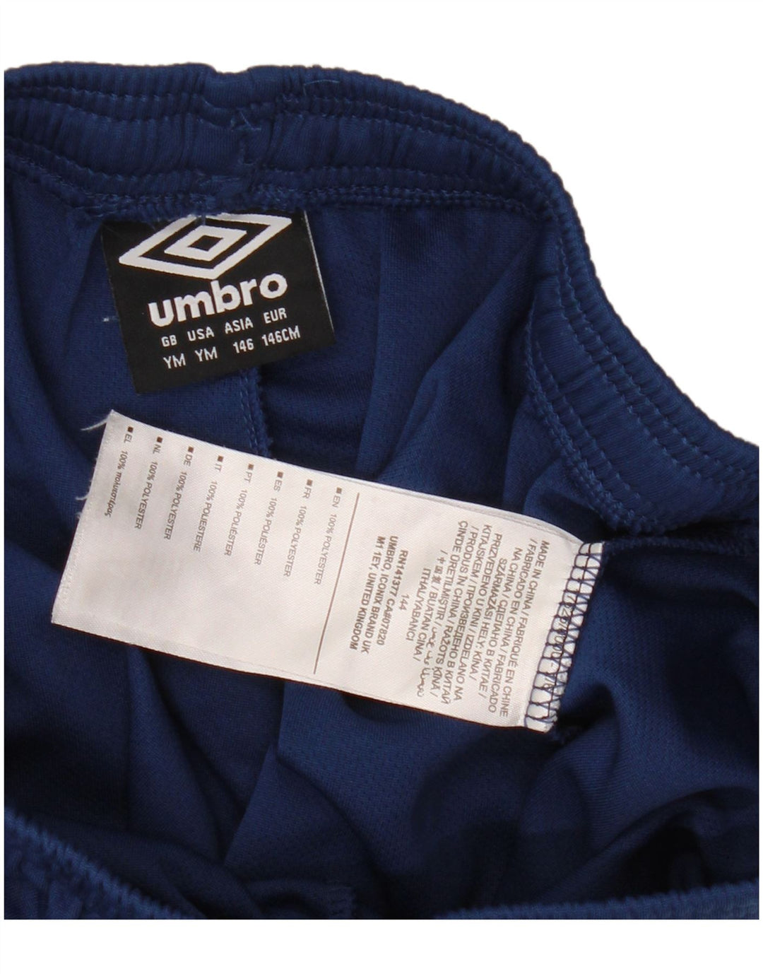 Umbro Pantalón Corto Deportivo Niño 9-10 Años Mediano Azul Marino Poliéster