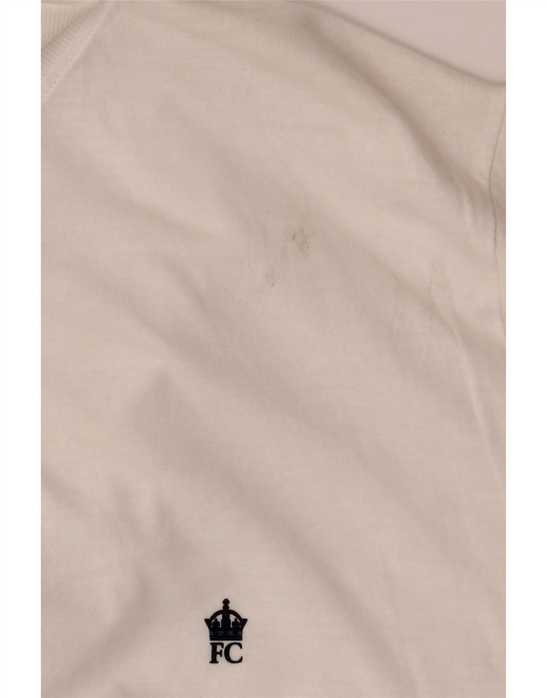 French Connection Polo para hombre de algodón blanco roto grande