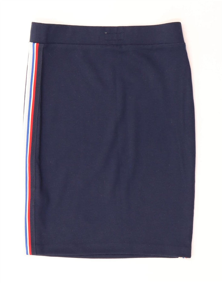 Tommy Hilfiger Falda lápiz para mujer pequeña W26 Poliéster a rayas azul marino