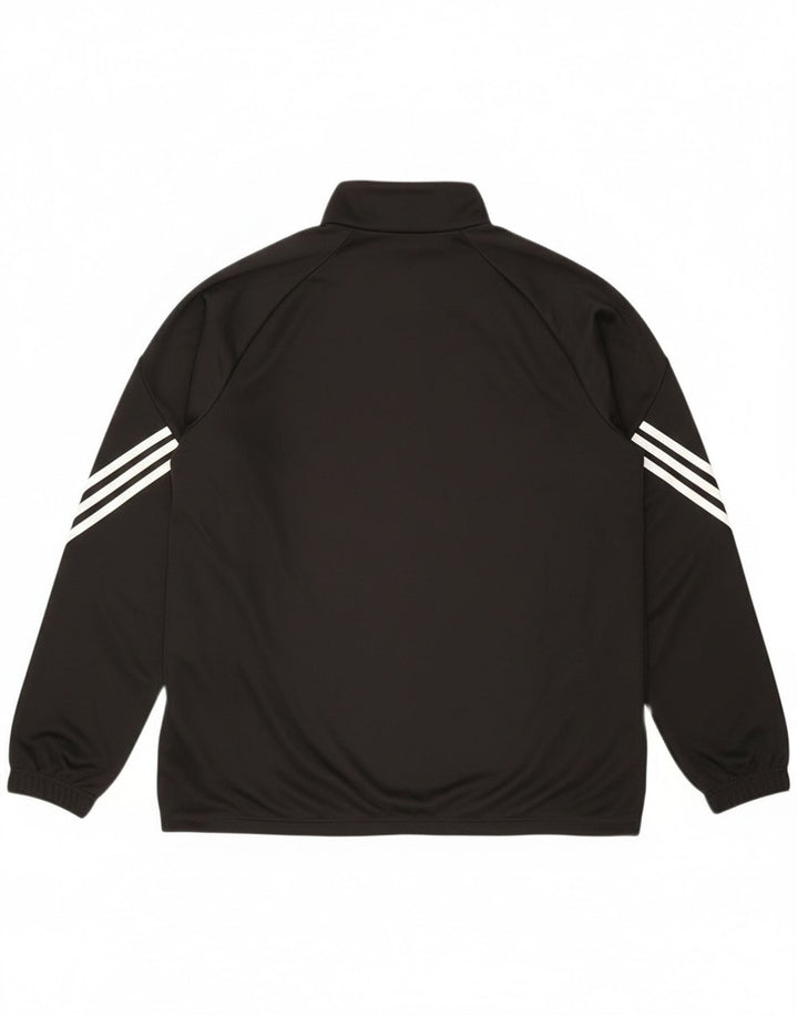 Adidas Mens Climalite Zip Neck Jersey Chándal Top XL Poliéster Negro