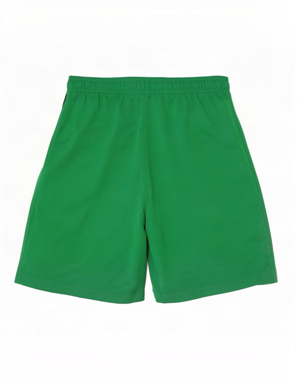 Nike Pantalones cortos deportivos con estampado del equipo de fútbol de Portugal para hombre, color verde medio, a rayas