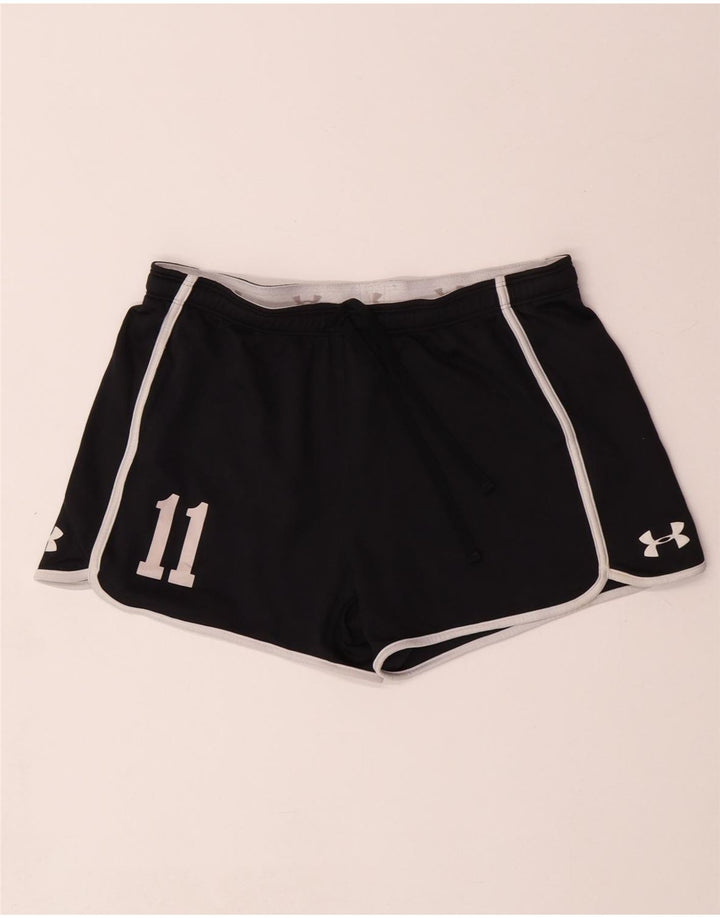 UNDER ARMOUR Pantalones cortos deportivos con gráfico Heat Gear para mujer, Reino Unido 40, mediano, negro