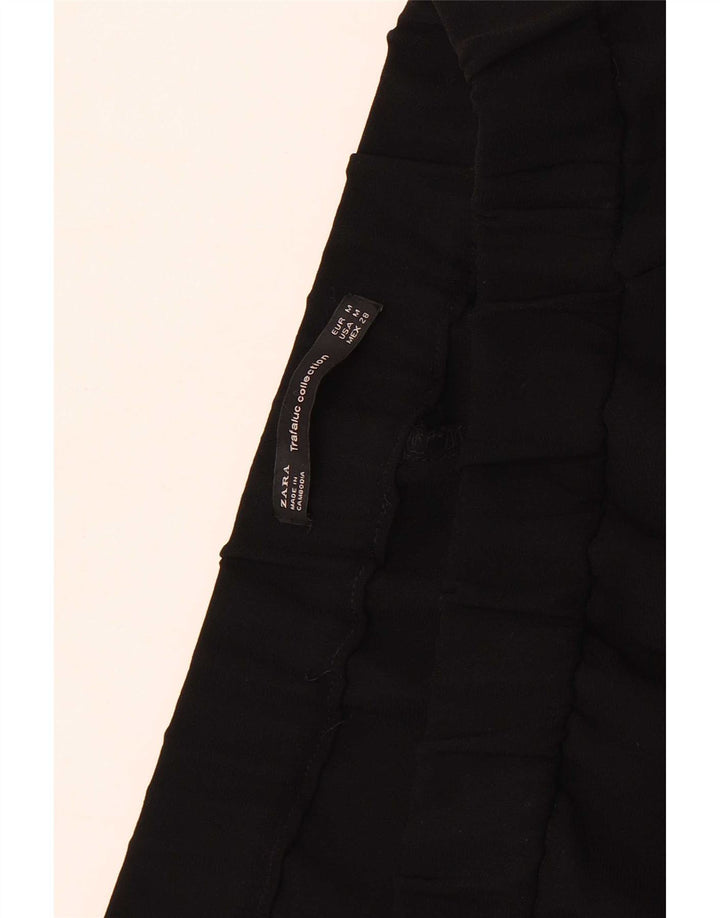 Zara Mujer Trafaluc Capri Pantalones Medianos W28 L19 Negro