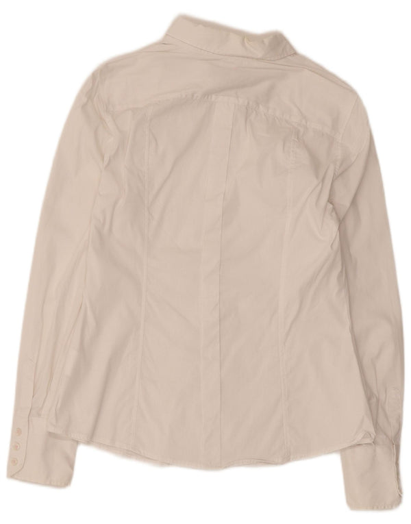 Camisa Mujer Trussardi Jeans IT 44 Mediano Blanco Algodón