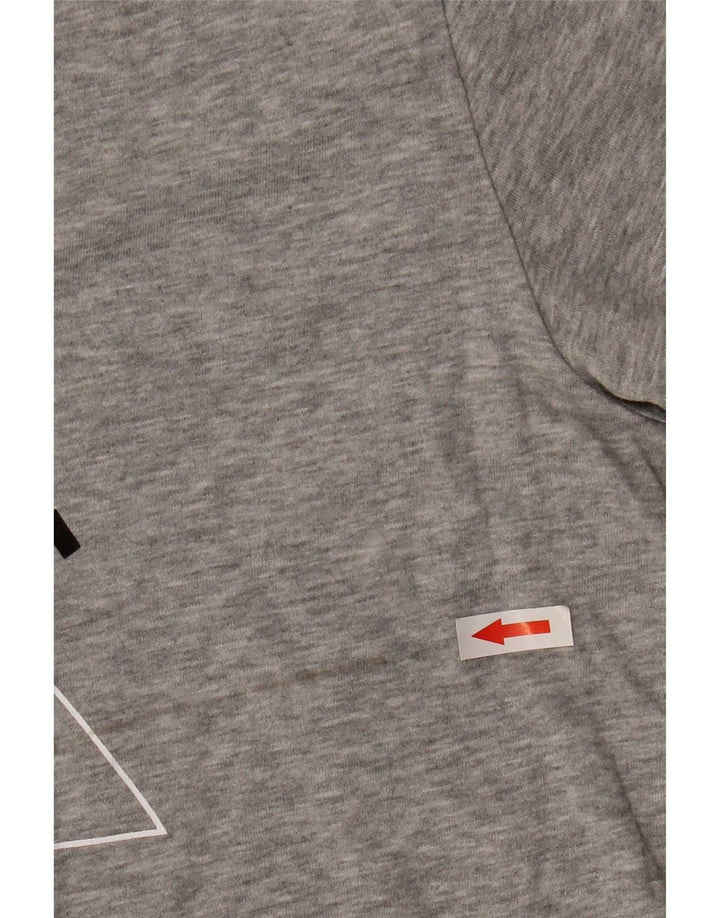 Nike - Camiseta gráfica para hombre, talla grande, algodón gris