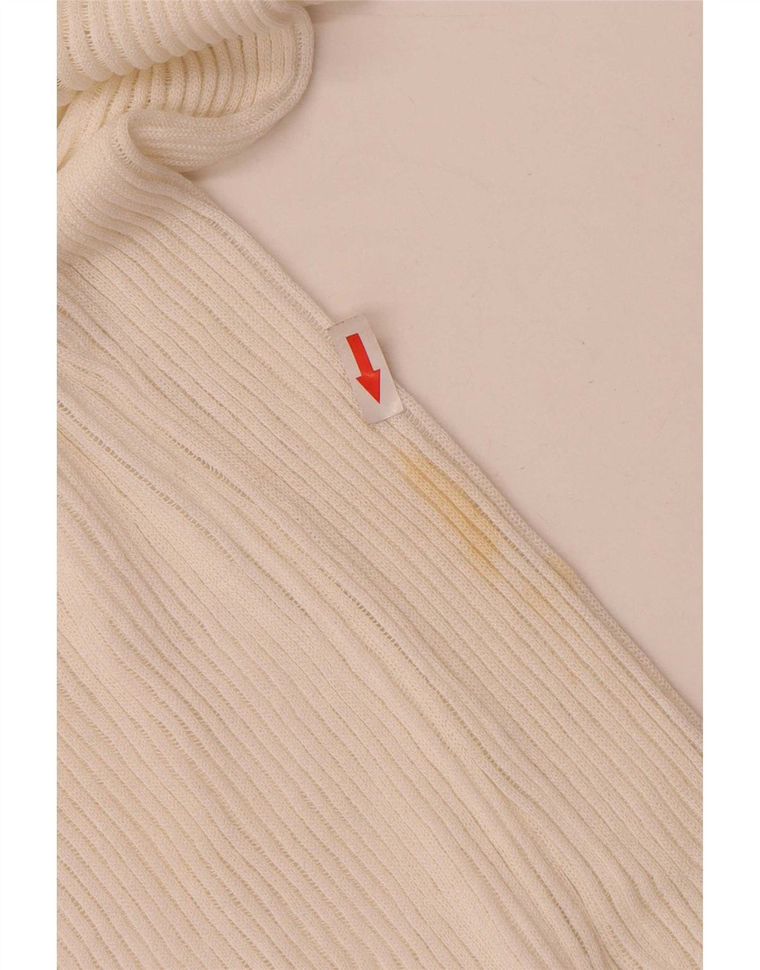 Zara Mujer Top Manga Larga UK 8 Small Viscosa Blanca