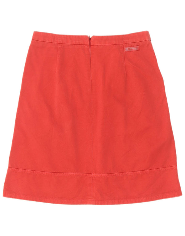 Sergio Tacchini Falda acampanada para mujer IT 42 Mediana W30 Algodón rojo