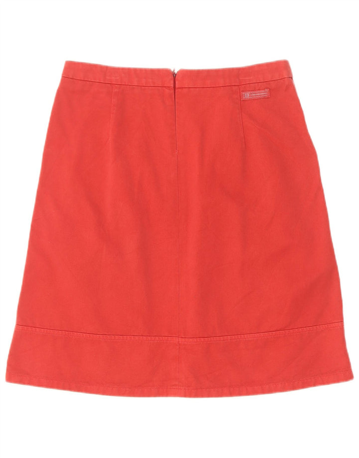 Sergio Tacchini Falda acampanada para mujer IT 42 Mediana W30 Algodón rojo