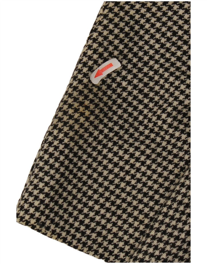 Marks & Spencer Chaqueta tipo blazer larga para hombre UK 40 Medium Black Houndstooth