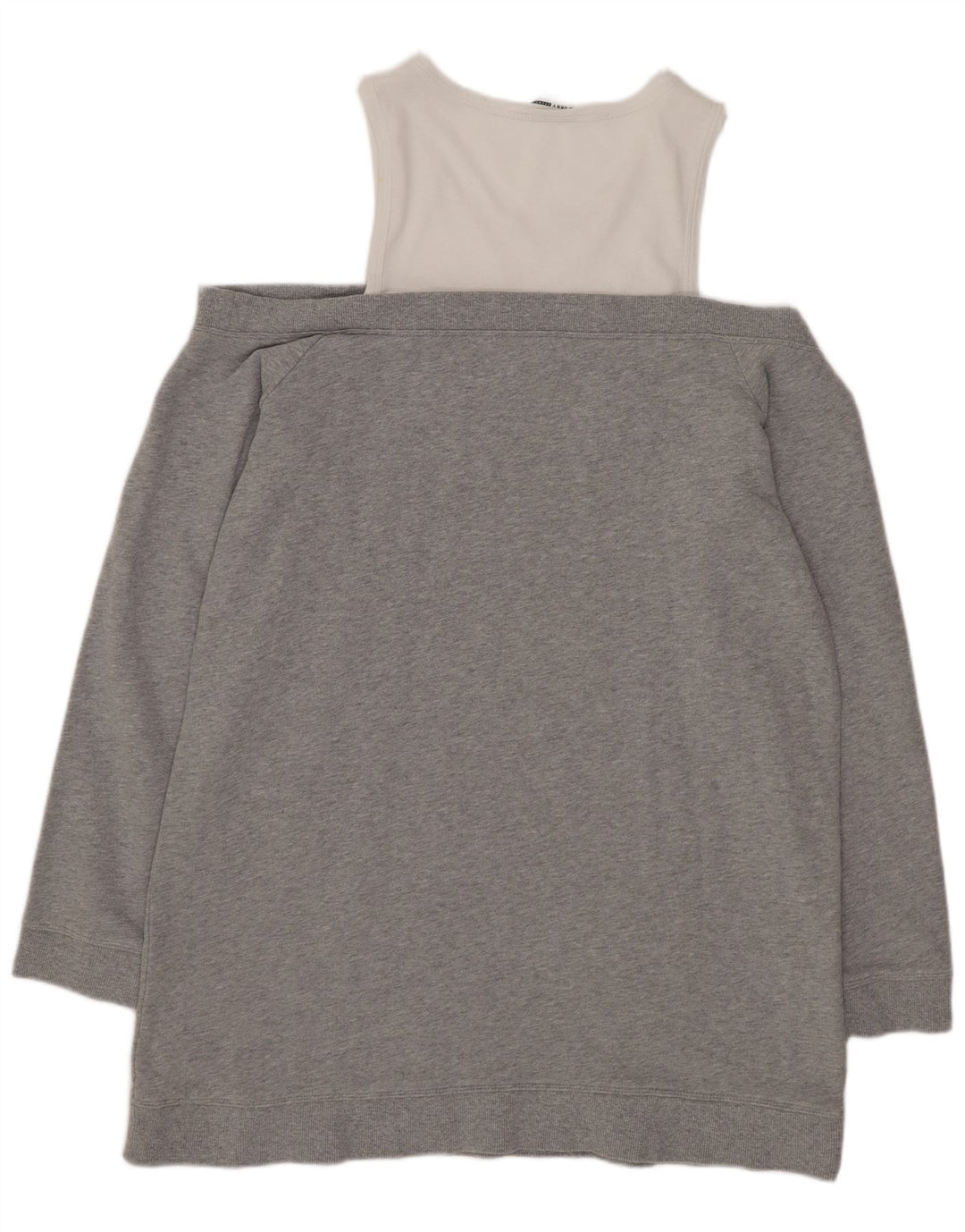 Dkny Sudadera Larga para Mujer Jersey UK 46 Grande Gris Colorblock