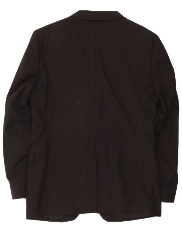 Massimo Dutti Chaqueta Blazer De 2 Botones Hombre EU 54 XL Lana Negra