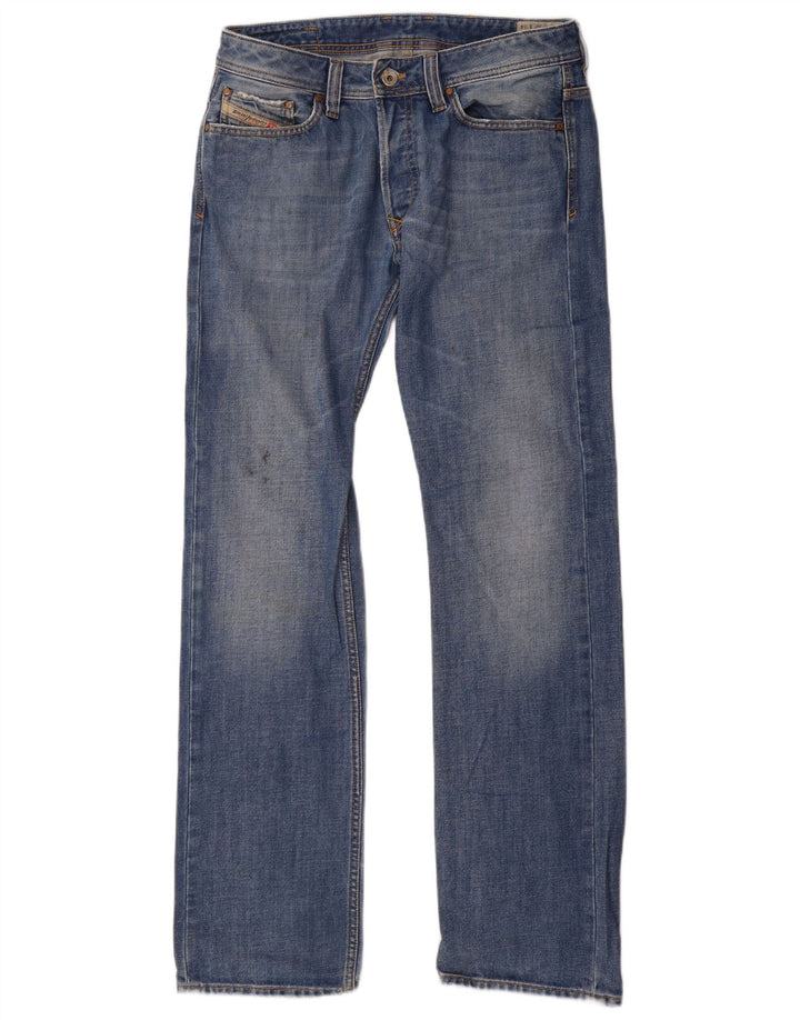 Diesel Hombre Viker Vaqueros Rectos W32 L34 Algodón Azul