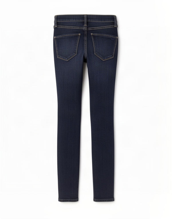 Vaqueros recortados desgastados para mujer Hollister US 00 2XS W23 L26 Azul marino