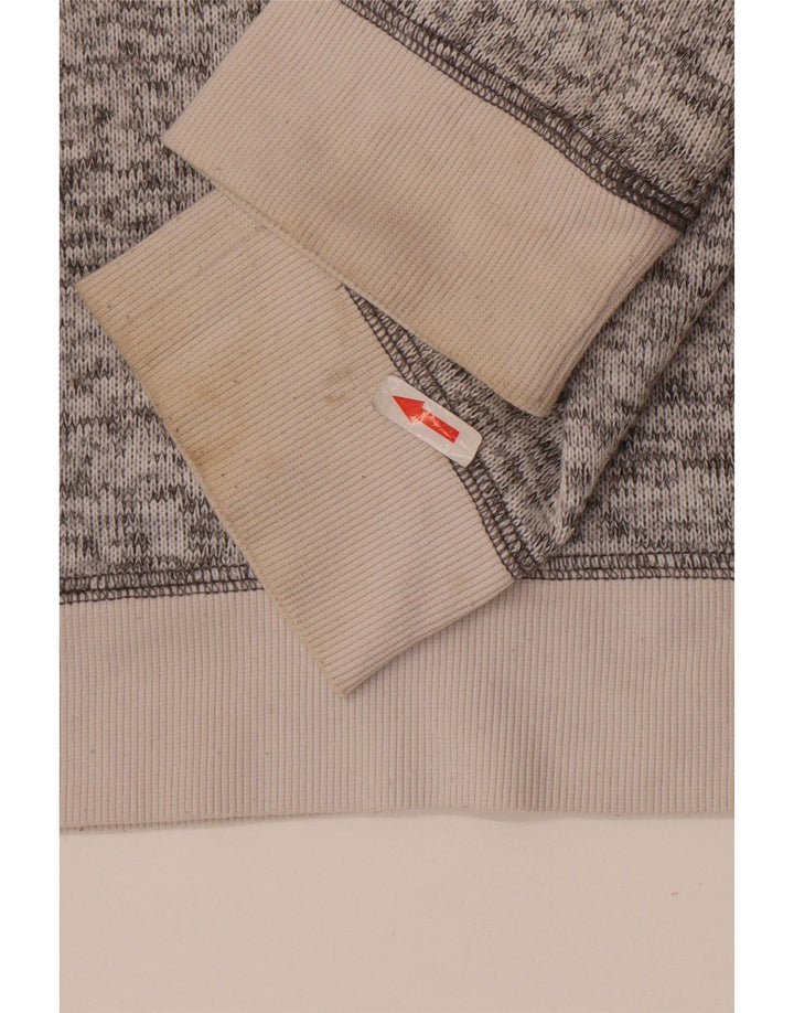 Dkny Hombre Sudadera Con Capucha Jersey Gris Medio Poliéster Moteado