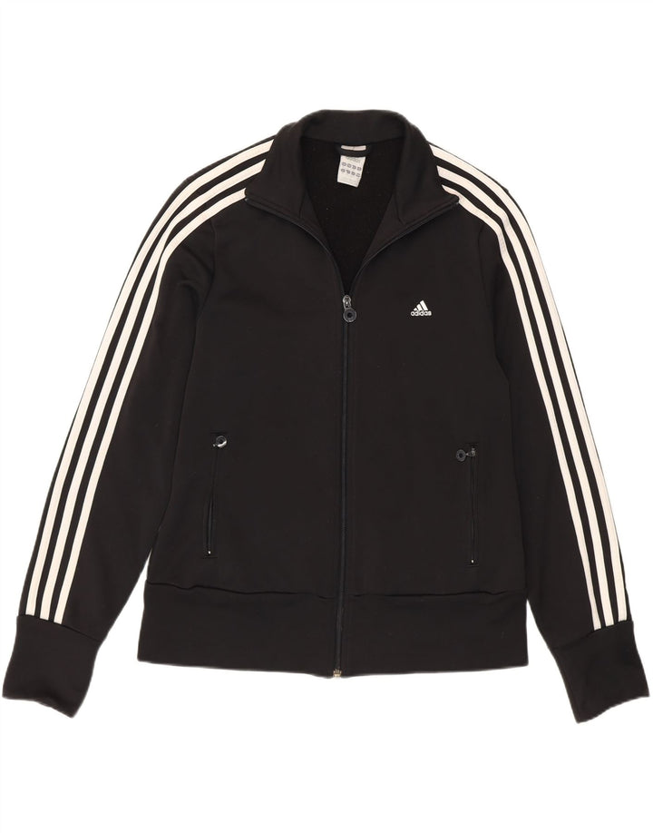 Adidas - Chaqueta de chándal para mujer, talla 40, XL, poliéster negro