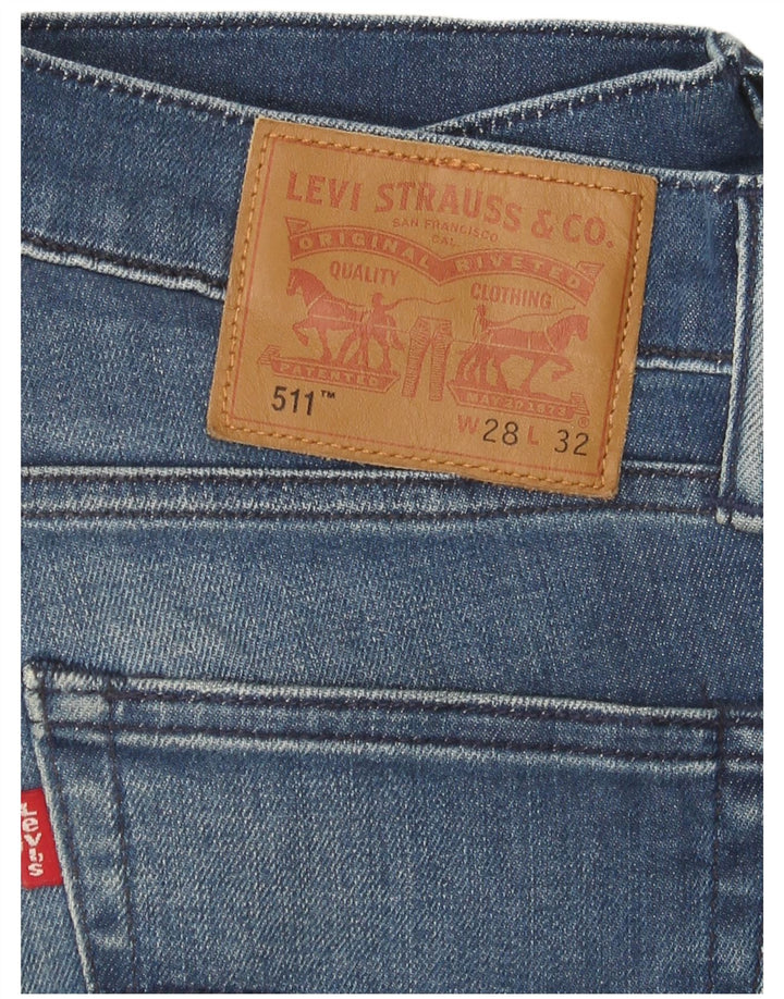 LEVI'S Mujer 511 Slim Jeans W28 L32 Algodón Azul