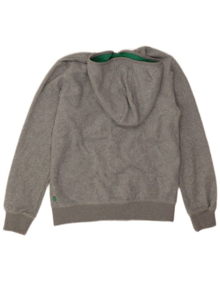 Benetton Chaqueta Polar Con Capucha Niño 13-14 Años 3XL Gris Poliéster