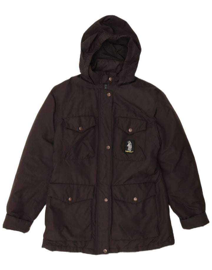 Refrigue Parka con capucha para mujer UK 40 Poliéster gris medio