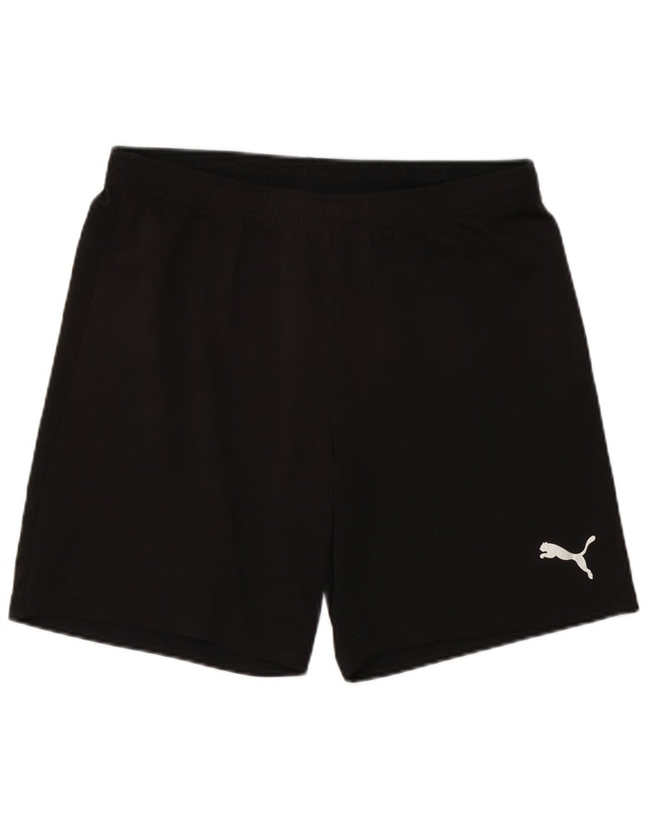 PUMA Pantalones cortos deportivos para hombre grande negro