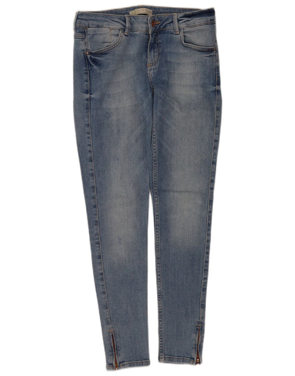 Zara Vaqueros pitillo para mujer EU 38 Small W28 L28 Azul