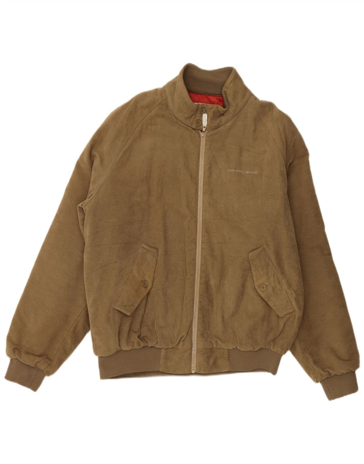 North Sails Chaqueta Bomber para Hombre UK 42 XL Algodón Marrón