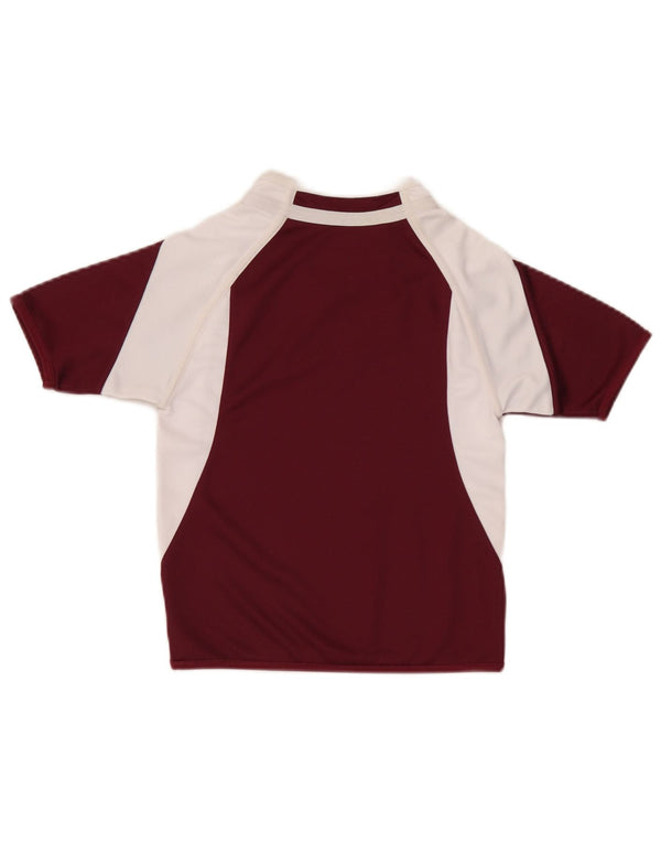Canterbury Camiseta para niño Top 5-6 años Burdeos Colorblock Poliéster