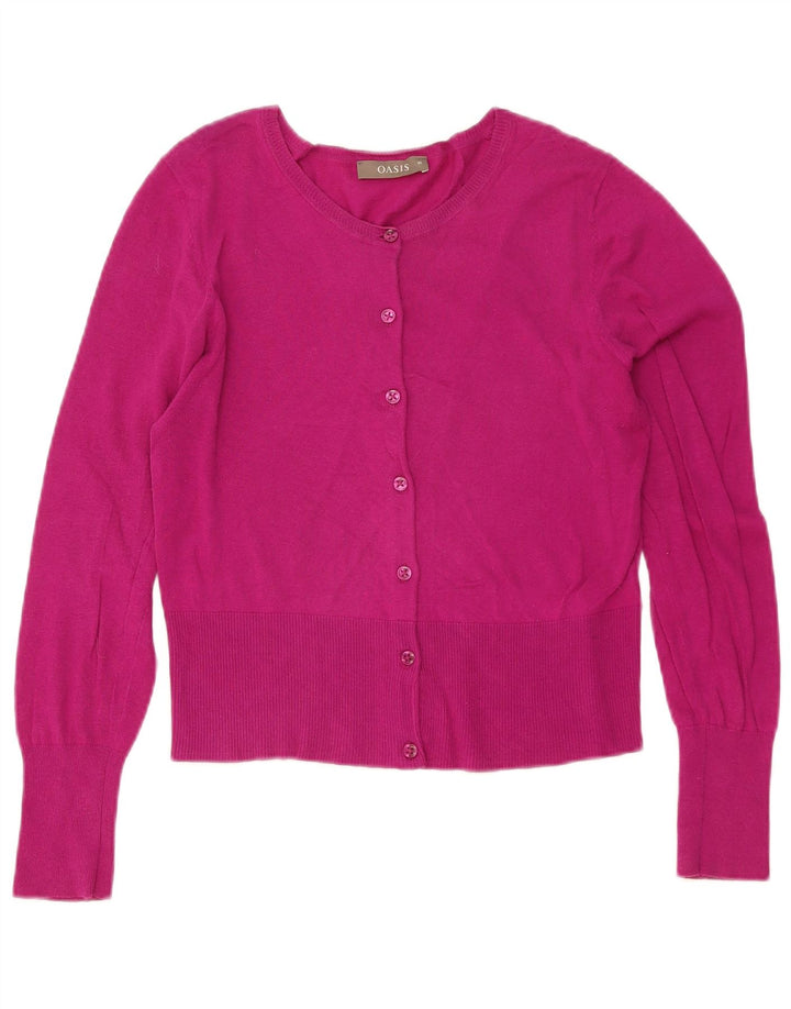Oasis - Cárdigan para mujer, talla 40, algodón rosa medio
