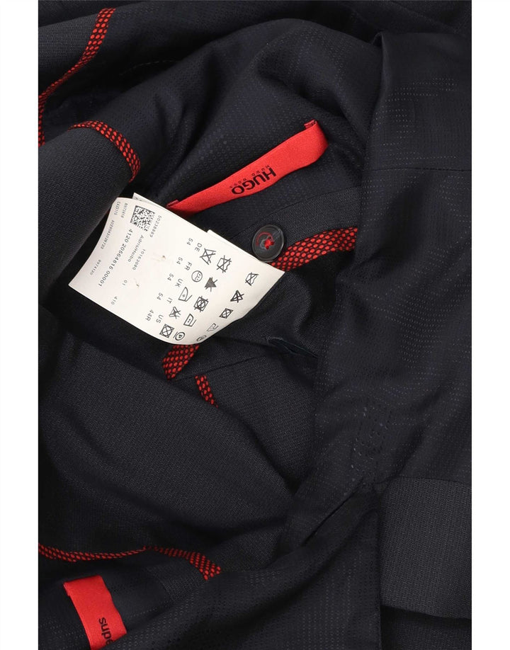Hugo Boss Chaqueta tipo blazer de 2 botones para hombre UK 54 2XL Lana azul marino