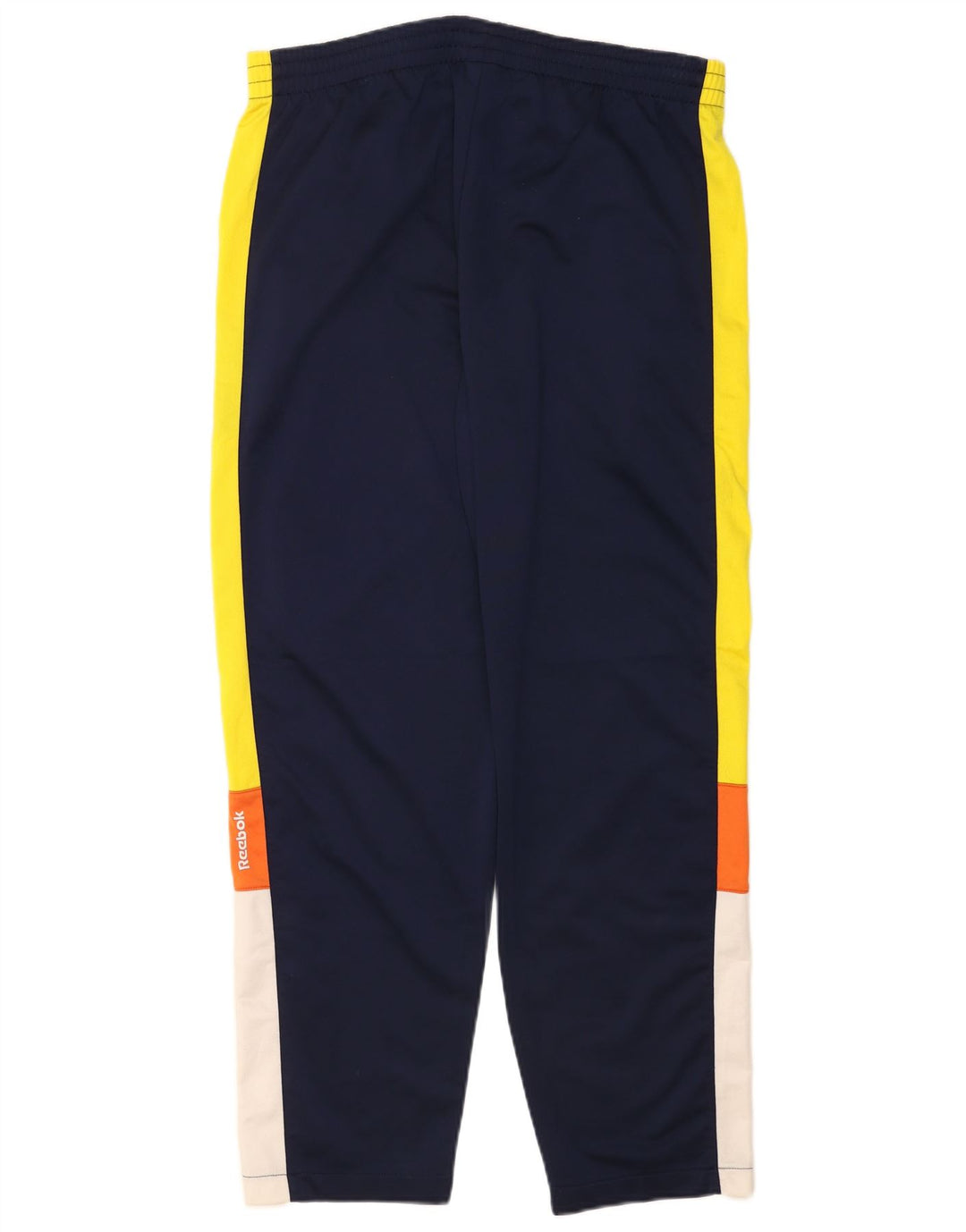 REEBOK Pantalones de chándal para hombre Azul marino medio Poliéster con bloques de color