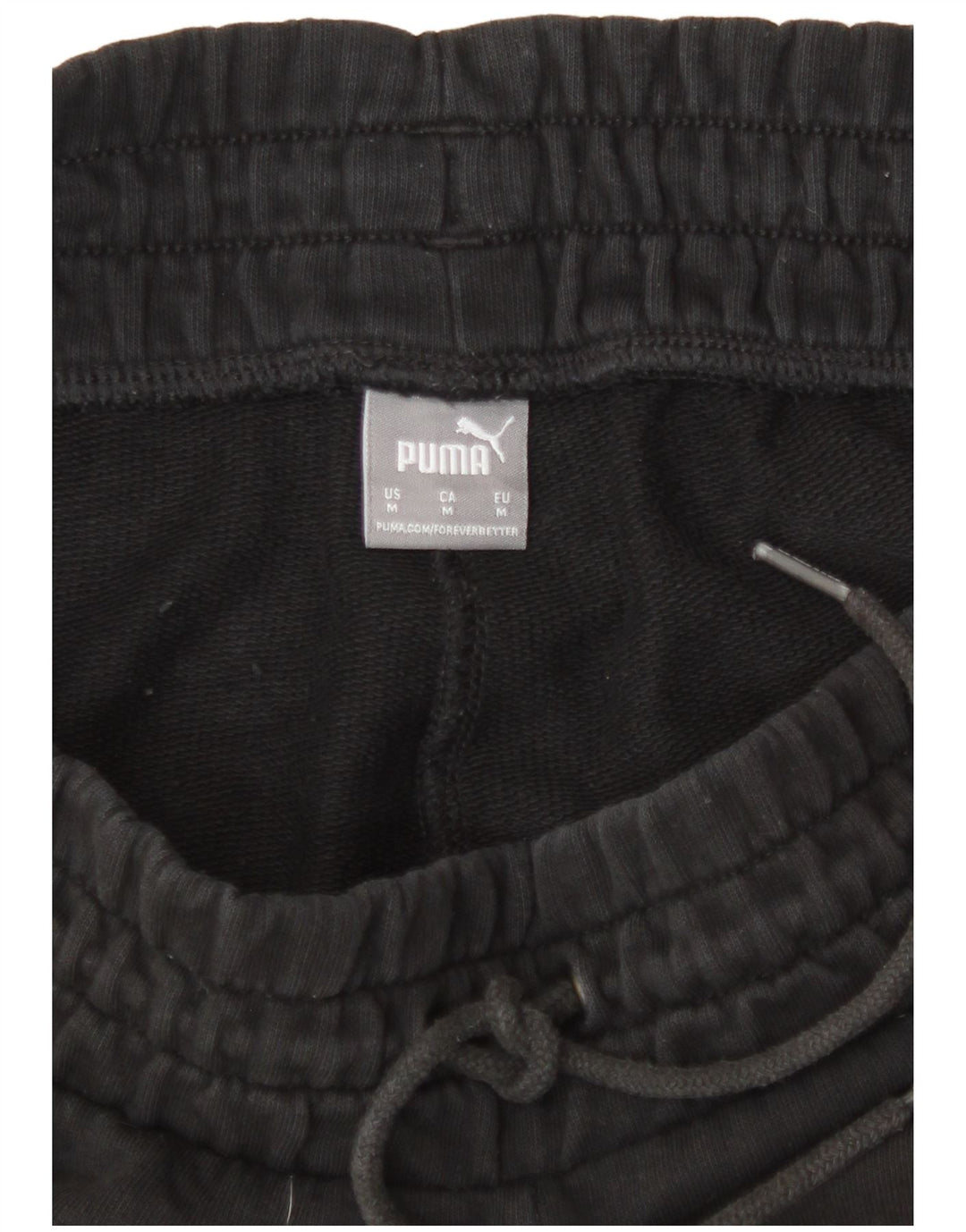 Puma - Pantalones cortos deportivos para mujer, talla 40, algodón negro mediano