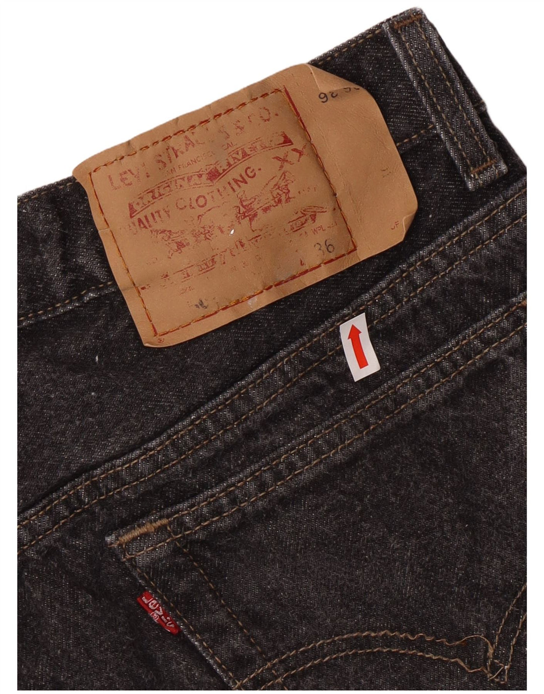 LEVI'S Vaqueros rectos para hombre W36 L36 Algodón gris