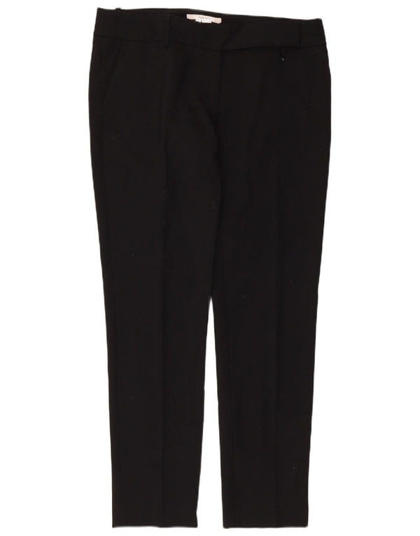 Zara Pantalón chino ajustado para mujer EU 42 Large W32 L30 Poliéster negro