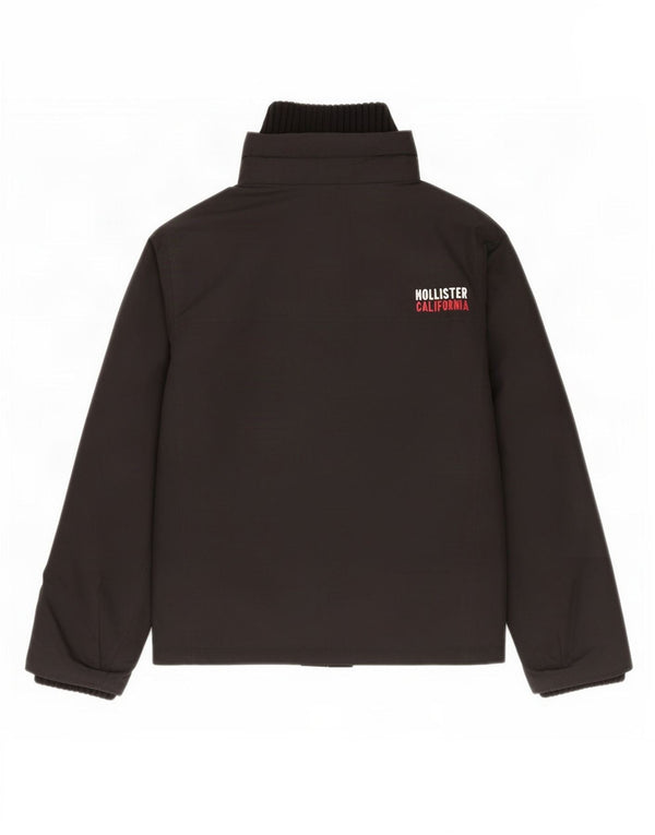 Chaqueta cortavientos Hollister para hombre UK 36 Small Poliéster negro