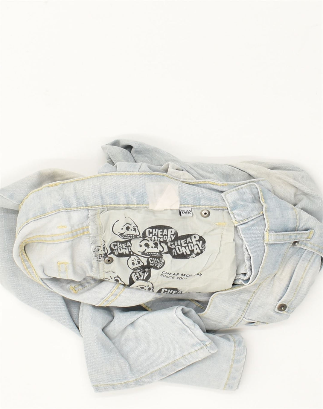 CHEAP MONDAY Womens Skinny Jeans W26 L32  Blue Cotton | Vintage Cheap Monday | Thrift | Second-Hand Cheap Monday | Used Clothing | Messina Hembry 