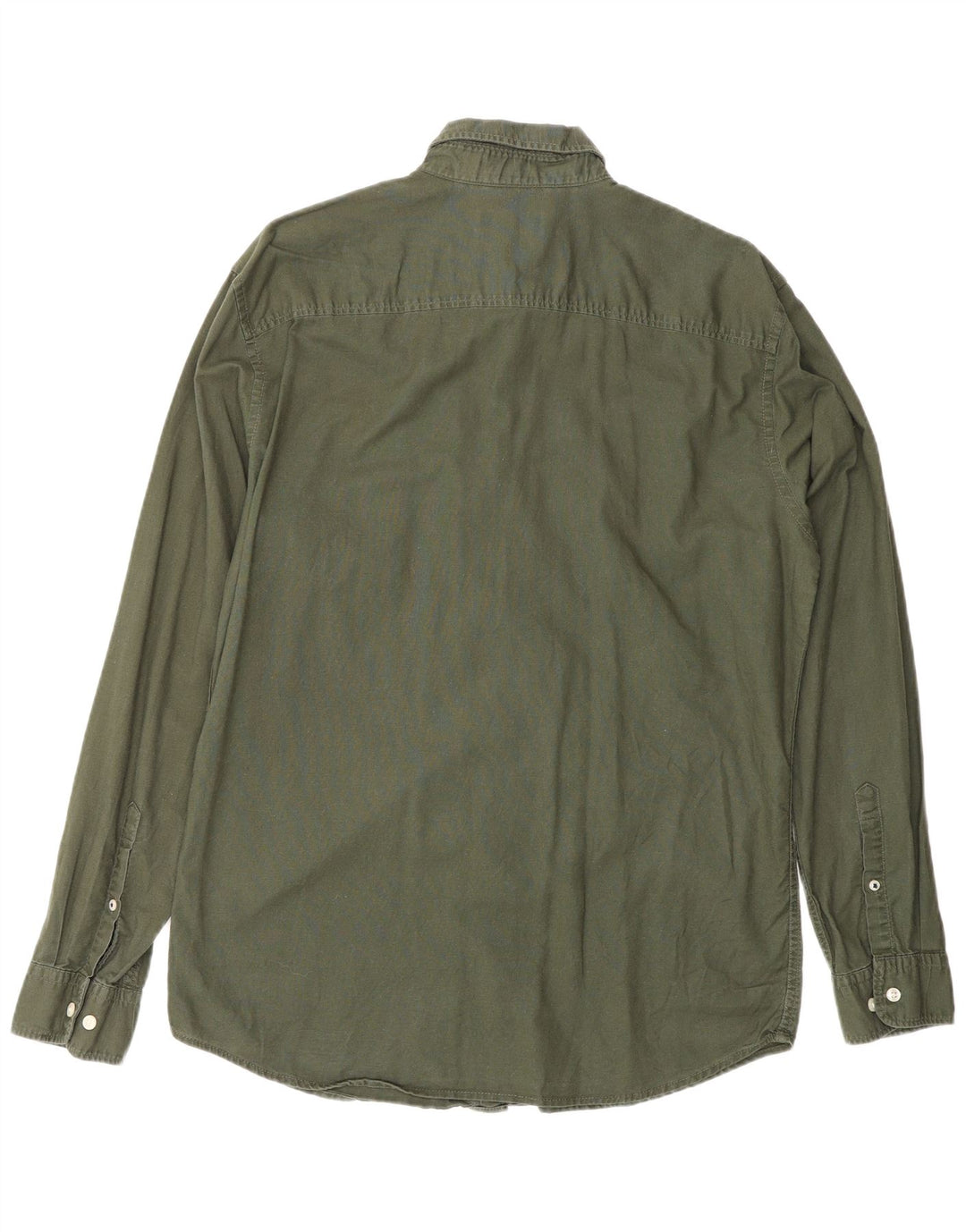 Camisa Jack & Jones Hombre Grande Verde Algodón