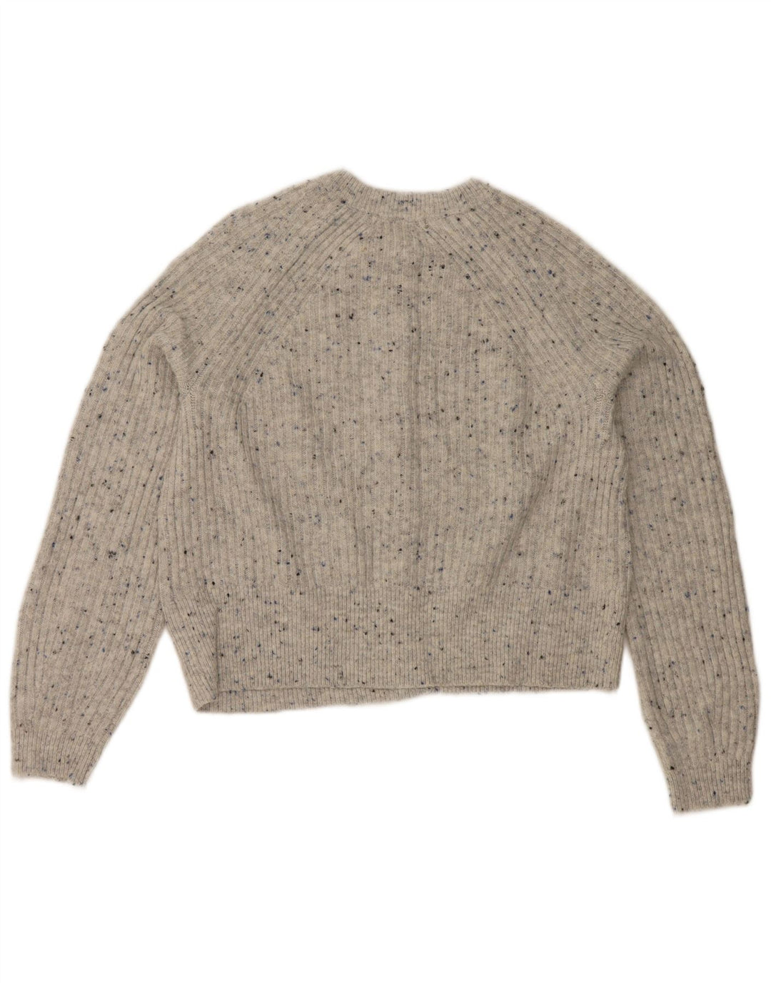 Marks & Spencer Suéter tipo cárdigan corto para mujer Reino Unido 44 Gris medio moteado