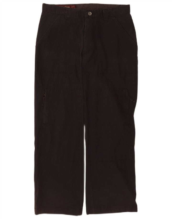 Marlboro Classics Pantalones cargo rectos para hombre W32 L28 Algodón negro