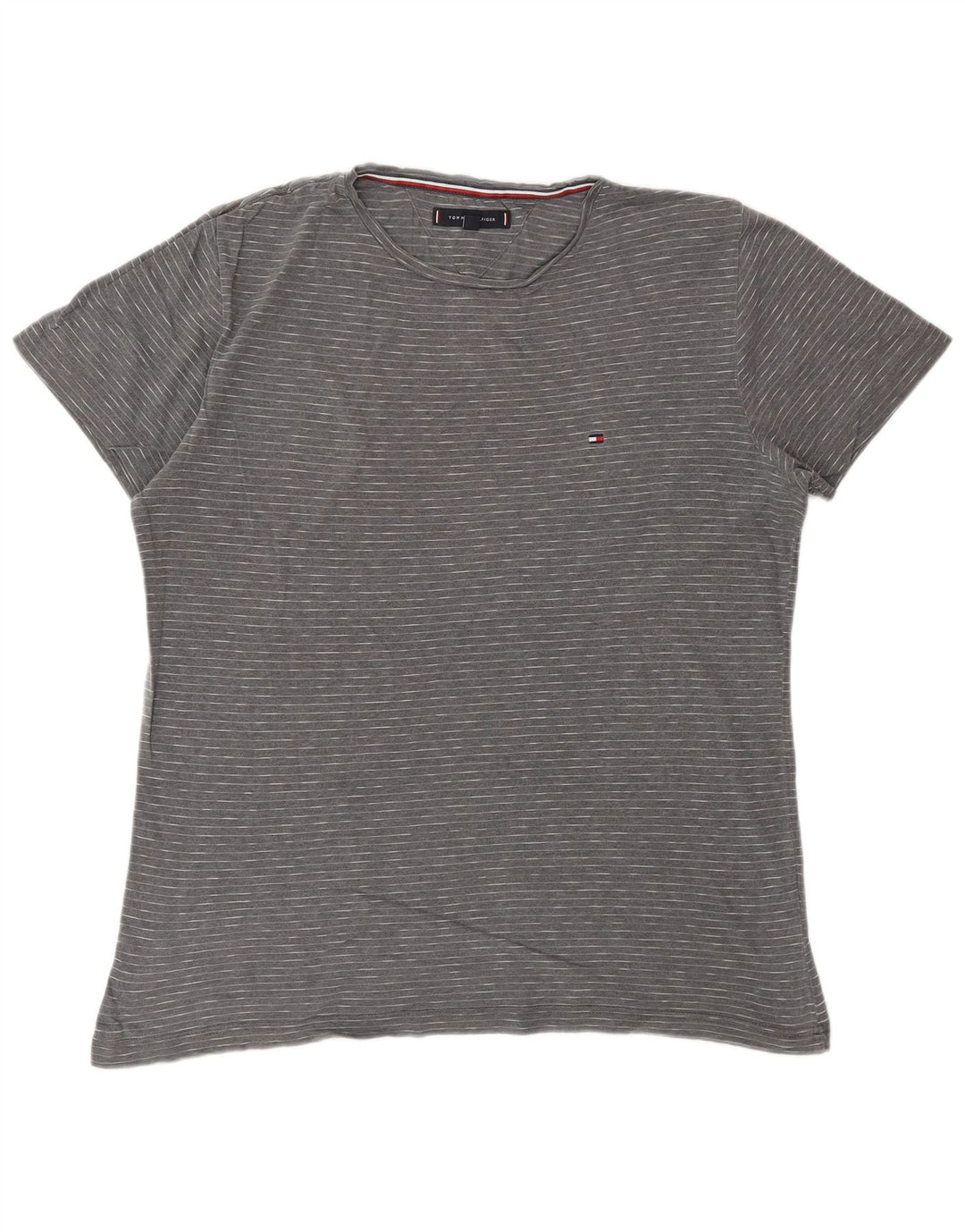 TOMMY HILFIGER Camiseta para hombre Top Large Grey Pinstripe